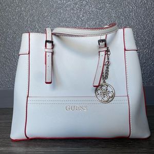 Guess white medium/large (10 inch tall) bag/purse